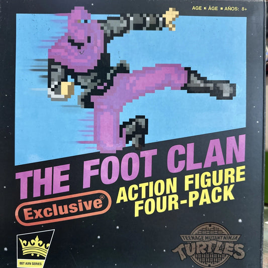 BST AXN TMNT The Foot Clan Exclusive Action Figure 4-Pack Sealed 2022 Arcade #ML