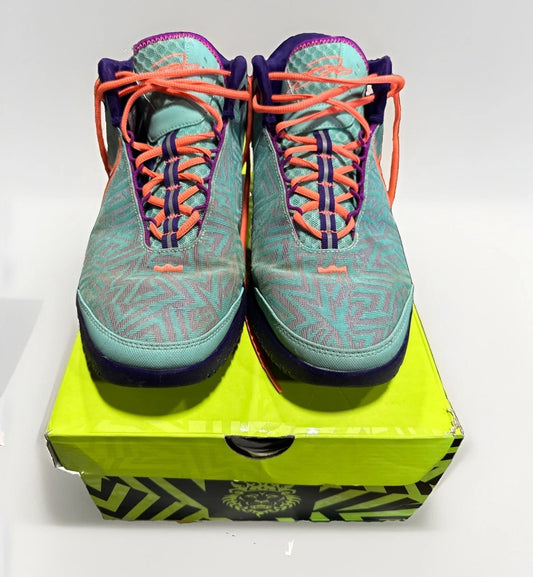 Size 11.5 Mens Nike Zoom LeBron NXXT Genisus Hyper Turquoise Basketball Sneakers