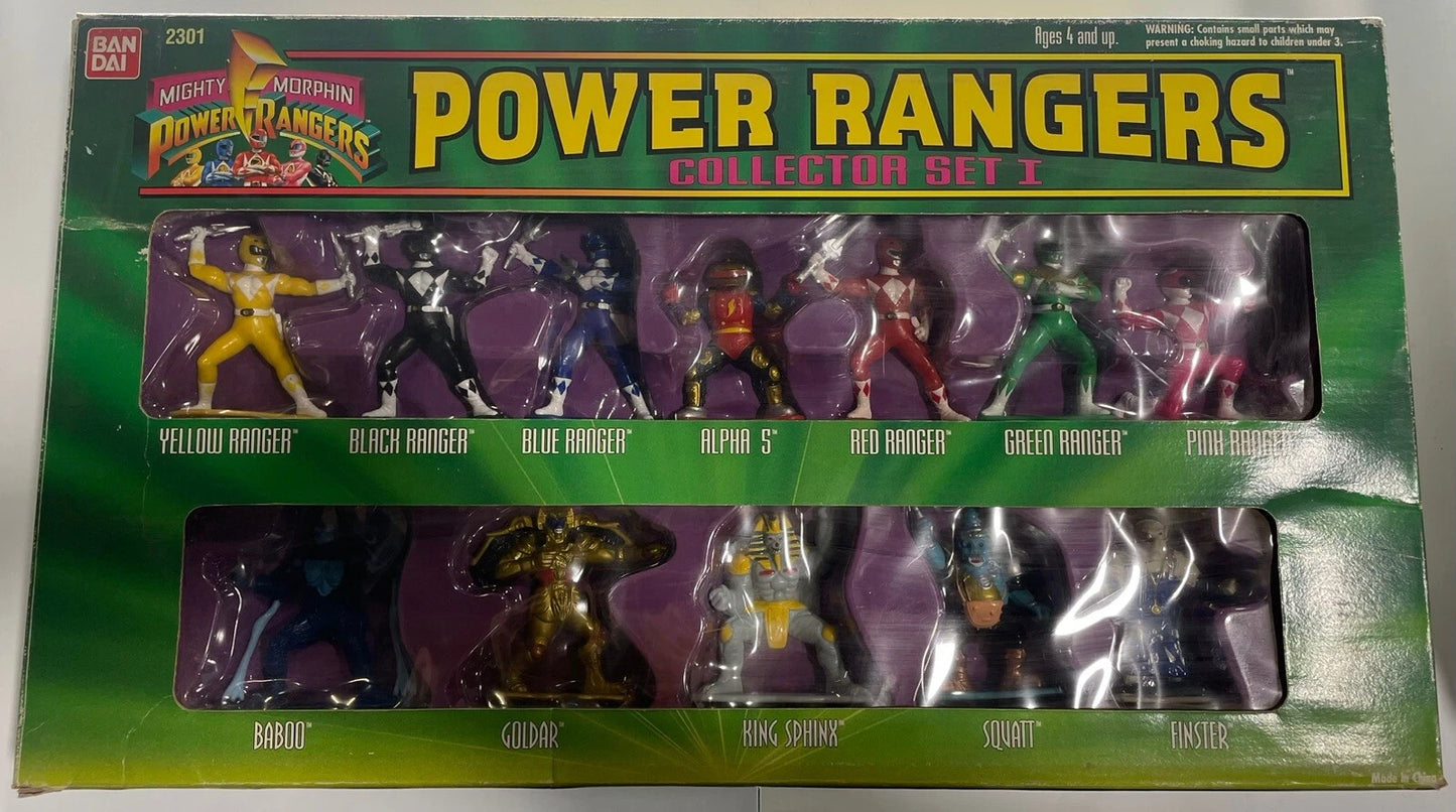 1994 Bandai Mighty Morphin Power Rangers Collector Set I Figures