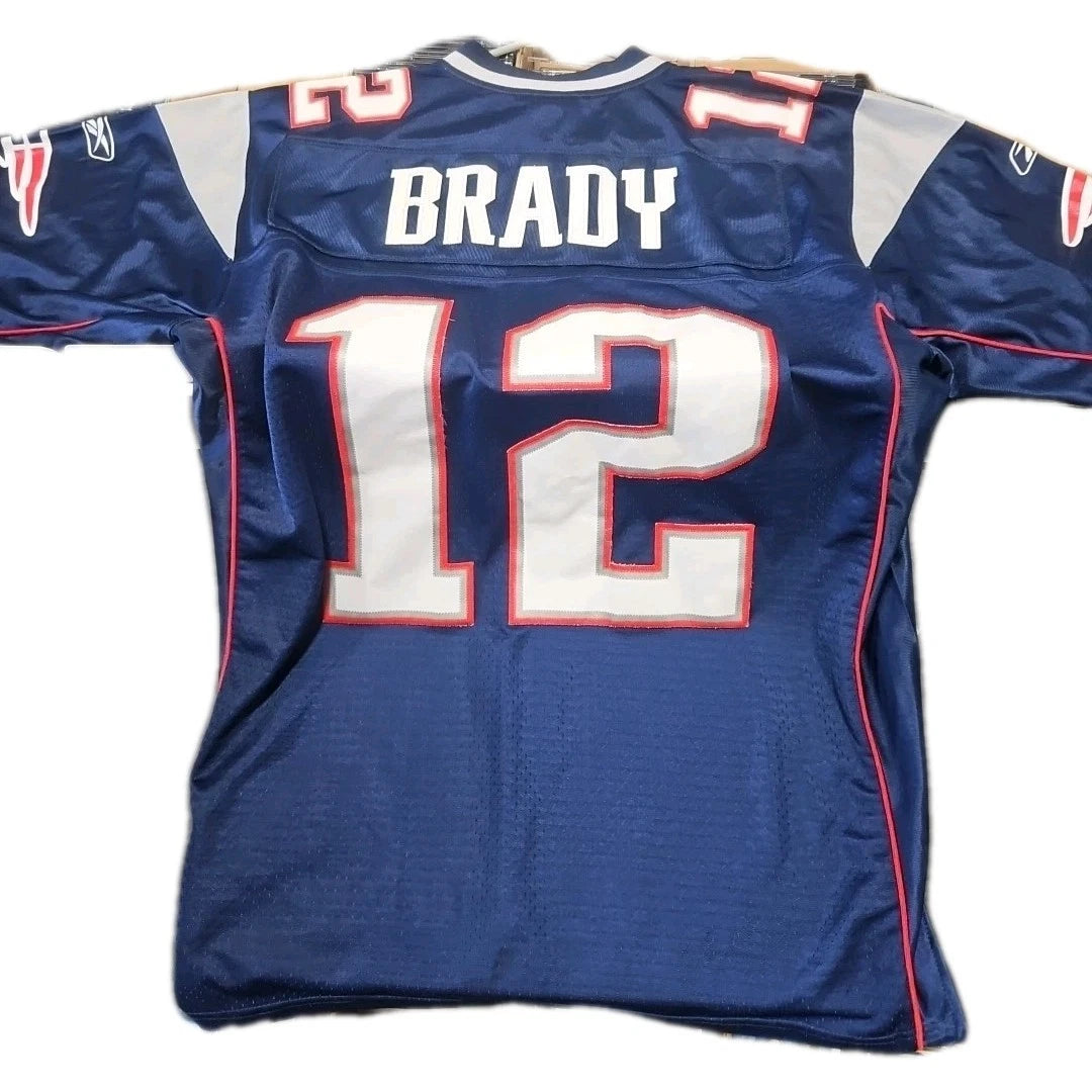 Tom Brady Reebok Patriots Jersey Size L New England Rare Vintage