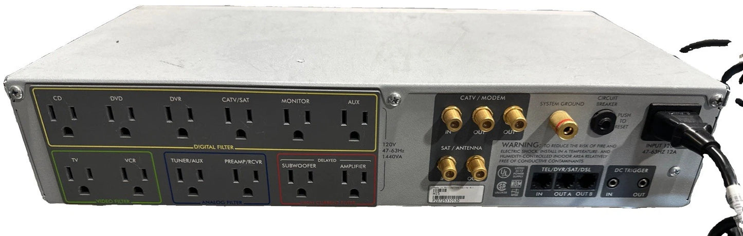APC H15 Power Conditioner 120V 12 -Outlet Surge Protector Silver