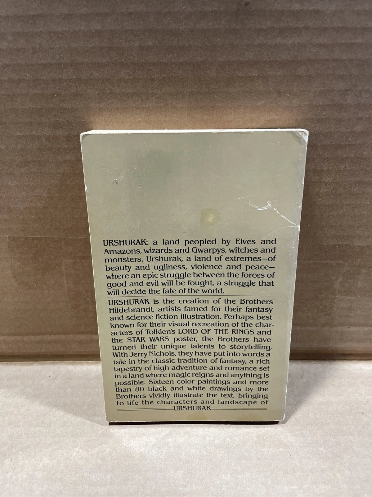 Urshurak 1979 Book Brothers Hildebrandt Jerry Nichols Paperback First Edition