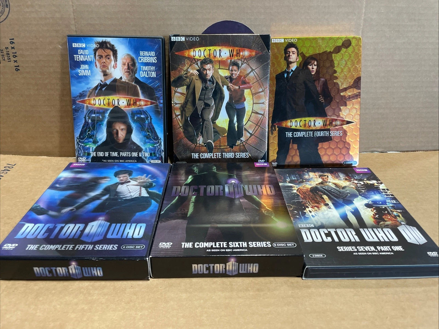 DOCTOR WHO BBC Parts One & Two + The Complete 3-7 Part One Lot Of 7