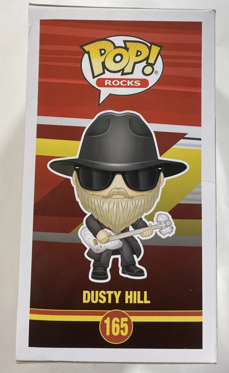 Funko POP! Rocks Dusty Hill #165 Flocked ZZ Top Vinyl Figure