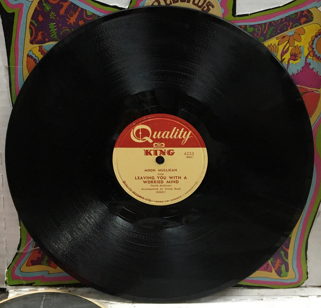 Moon Mullican Leaving You With A Worried Mind 10” Import Record 4233