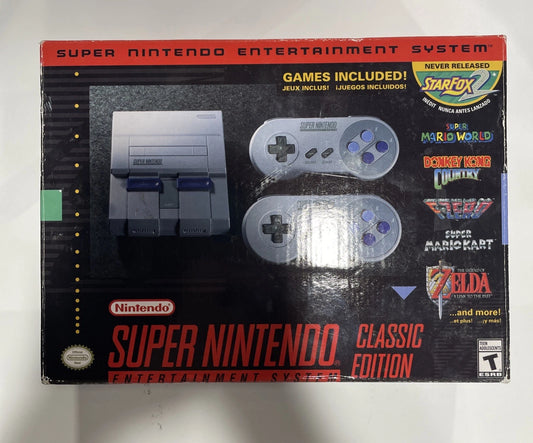 Super Nintendo SN-ES Classic Edition Mini Entertainment System With 21 Games