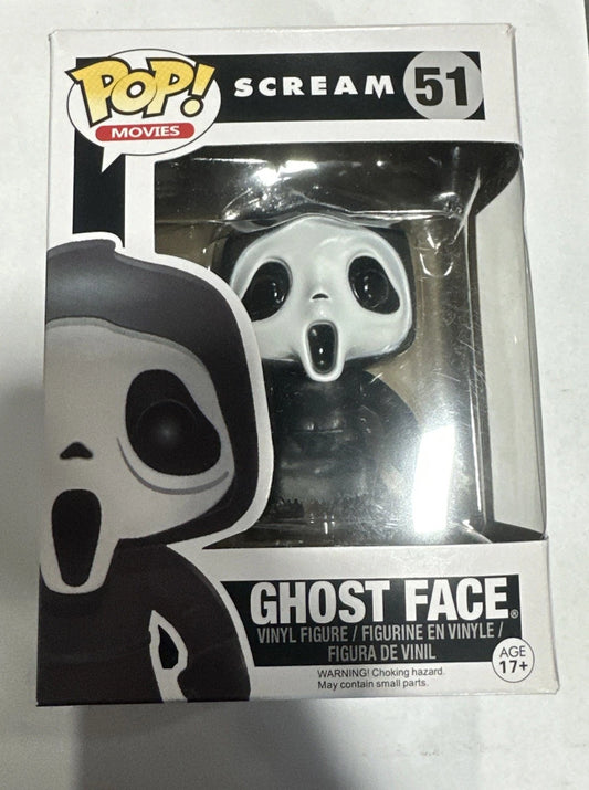 Funko PoP! Movies: Scream #51 Ghost Face (Vinyl Figure, 2014) Vaulted Damaged