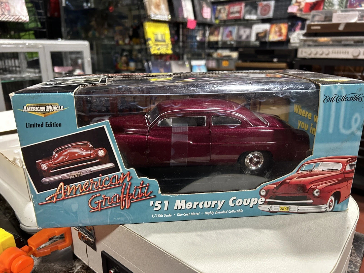 Ertl American Muscle 1:18 American Graffiti '51 Mercury Coupe Maroon 32081 NIB