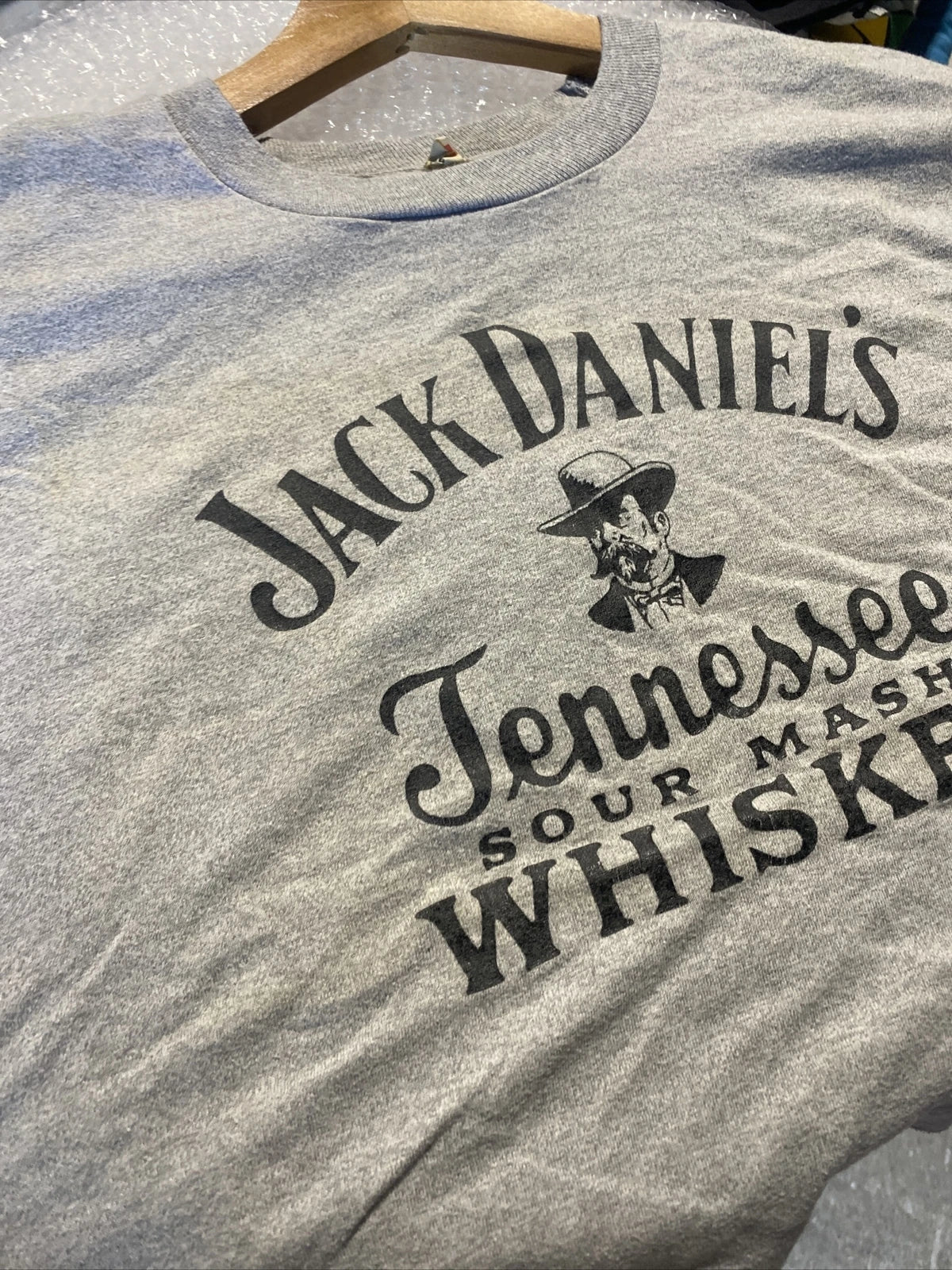 vintage screen stars 1980s jack daniels belly shirt nostalgic sexy rocker USA