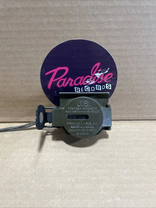 1986 U.S. Military Magnetic Compass Army Stocker Yale NSN 6605-00-151-5337