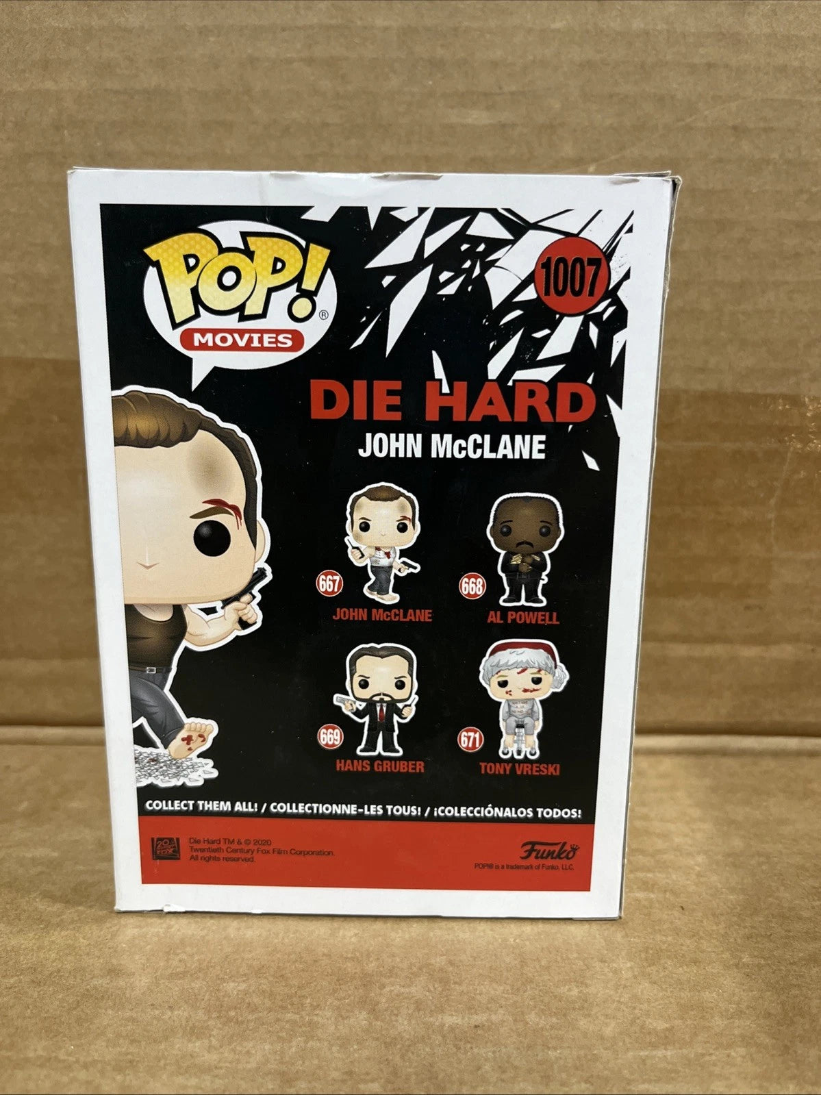 NEW IN BOX!! Funko Pop! Die Hard JOHN MCCLANE #1007 Walmart Exclusive Figure