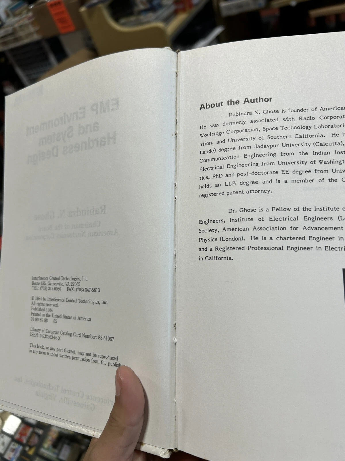 EMP ENVIRONMENT AND SYSTEM HARDNESS DESIGN By Rabindra N. Ghose - Hardcover