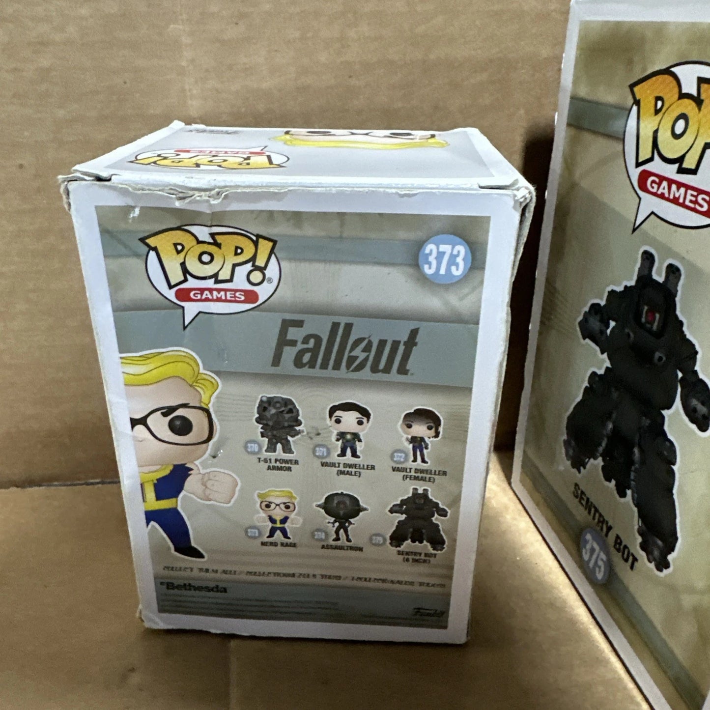 Funko Pop! Fallout (Lot of 4 figures) #373, 375, 49, & 480
