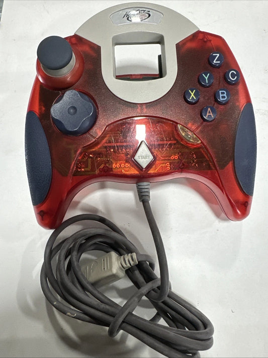 Sega Dreamcast Clear Translucent Red Controller HKT-7700 OEM UNTESTED