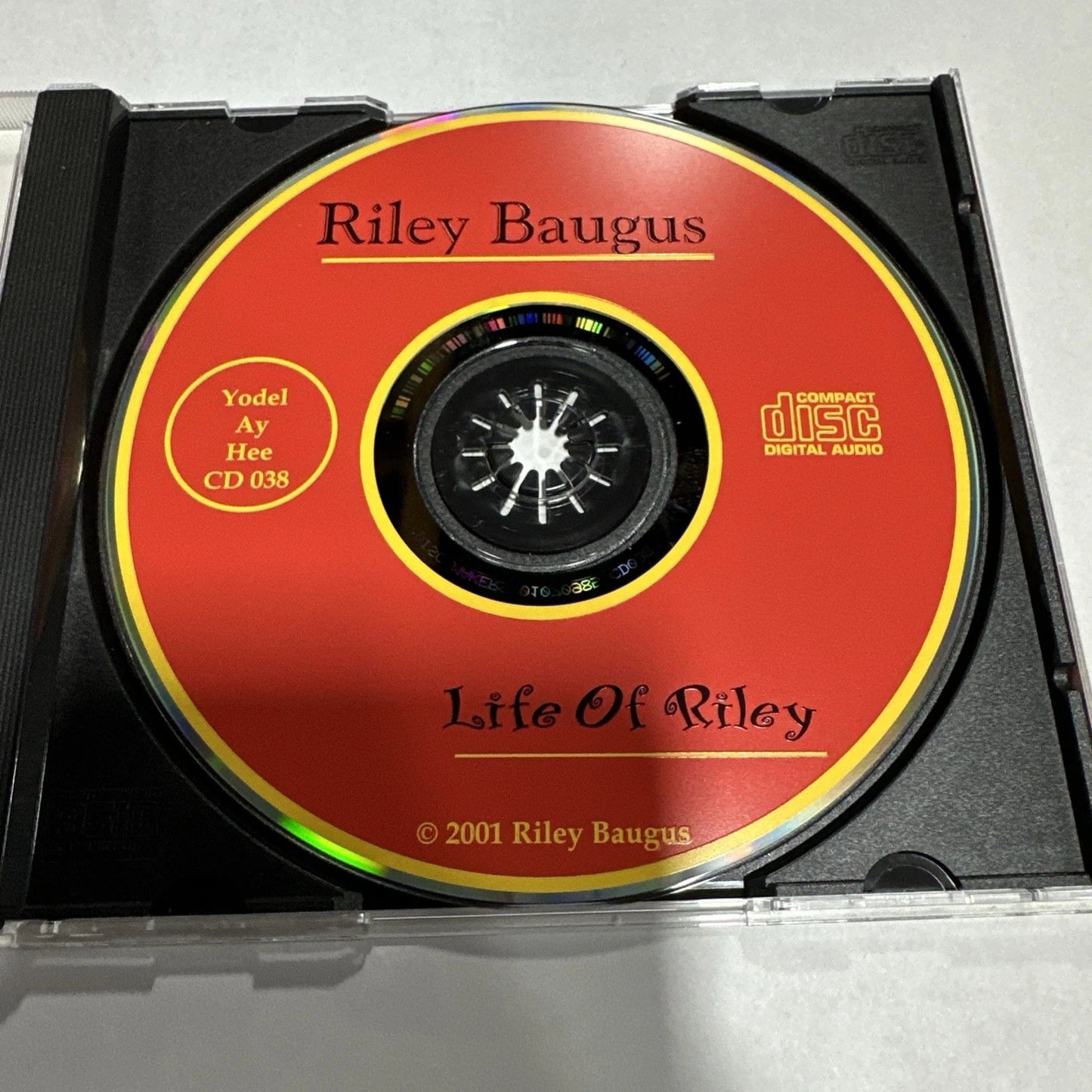 RILEY BAUGUS Life of Riley 2001 CD Clawhammer Banjo SURRY CO. NC Disc SIGNED