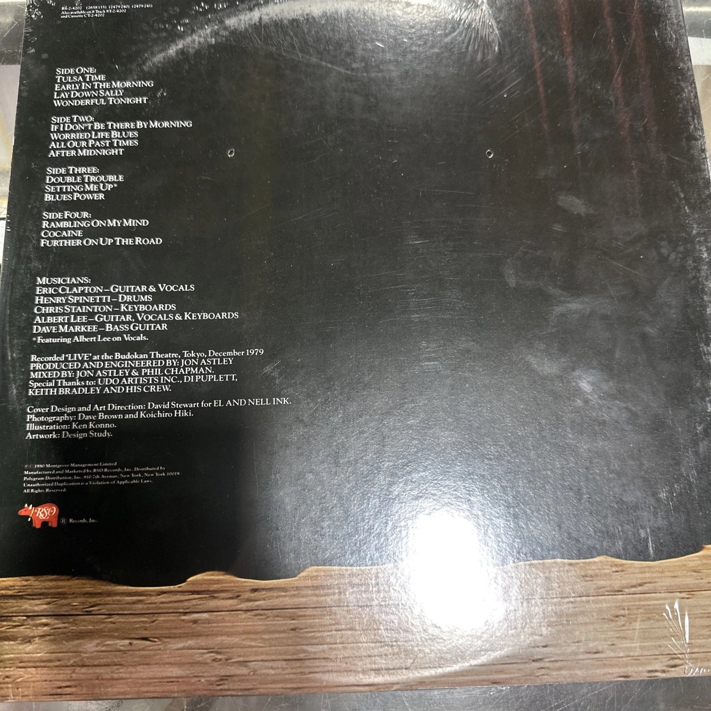 NEW Eric Clapton-Just One Night - 1980 RSO - Double Record Rock Vinyl LP SEALED