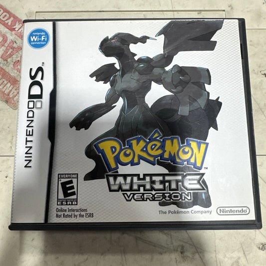 Authentic Pokemon White (Nintendo DS, 2010) Japanese Version With English Case