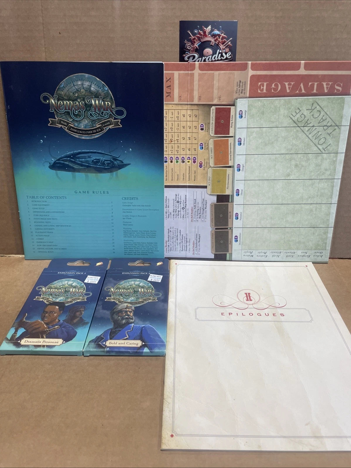 Nemo's War Board Game by Victory Point Games 20,000 Leagues Under The Seas