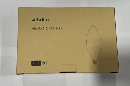 Albrillo E12 Bulb 4 Pcs Candelabra LED Bulbs, Model ￼LL-LB3