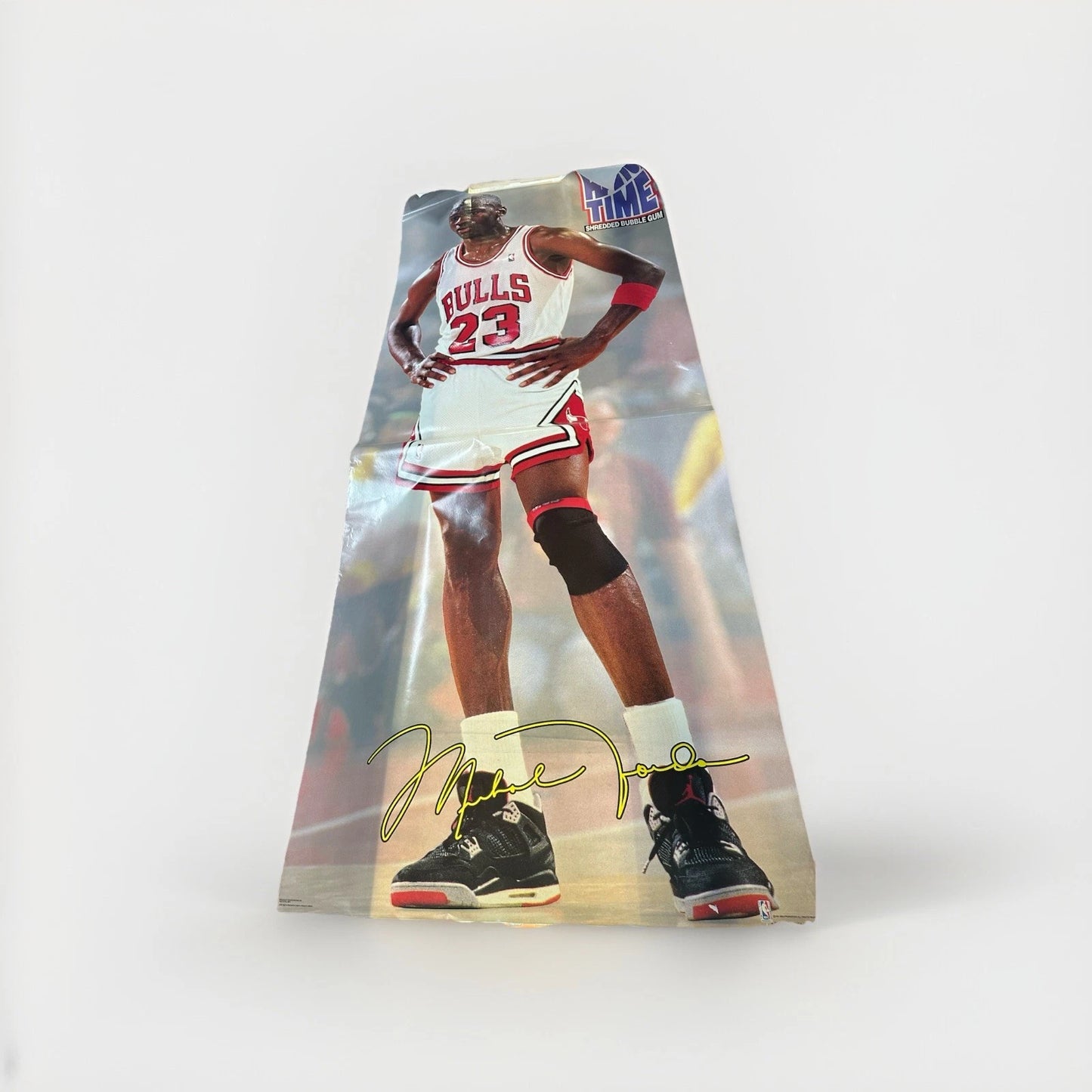 Rare Vintage 1991 Michael Jordan Hang Time Bubble Gum Poster 77x31 Good Cond.