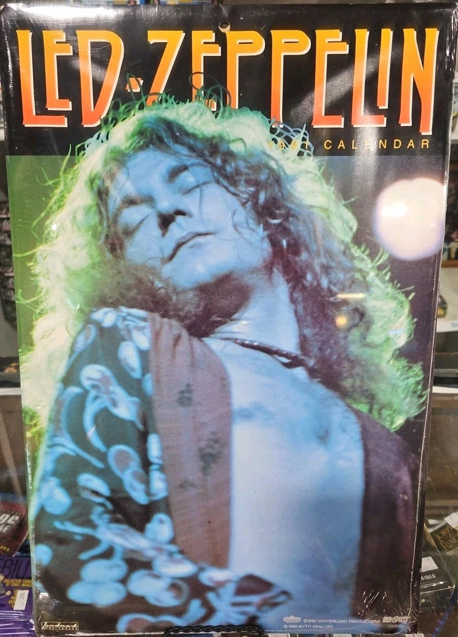 1991 Rock Express LED ZEPPELIN Large Format CALENDAR by Landmark Rare Vintage