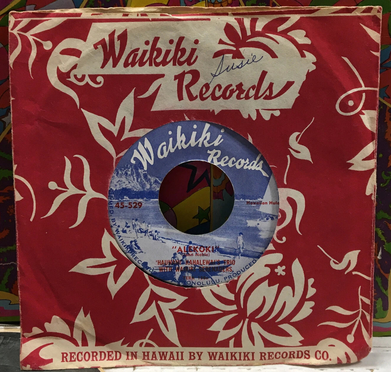 Haunani Kahalewai’s Trio Alekoki/Island Serenade 7” Single 45-529
