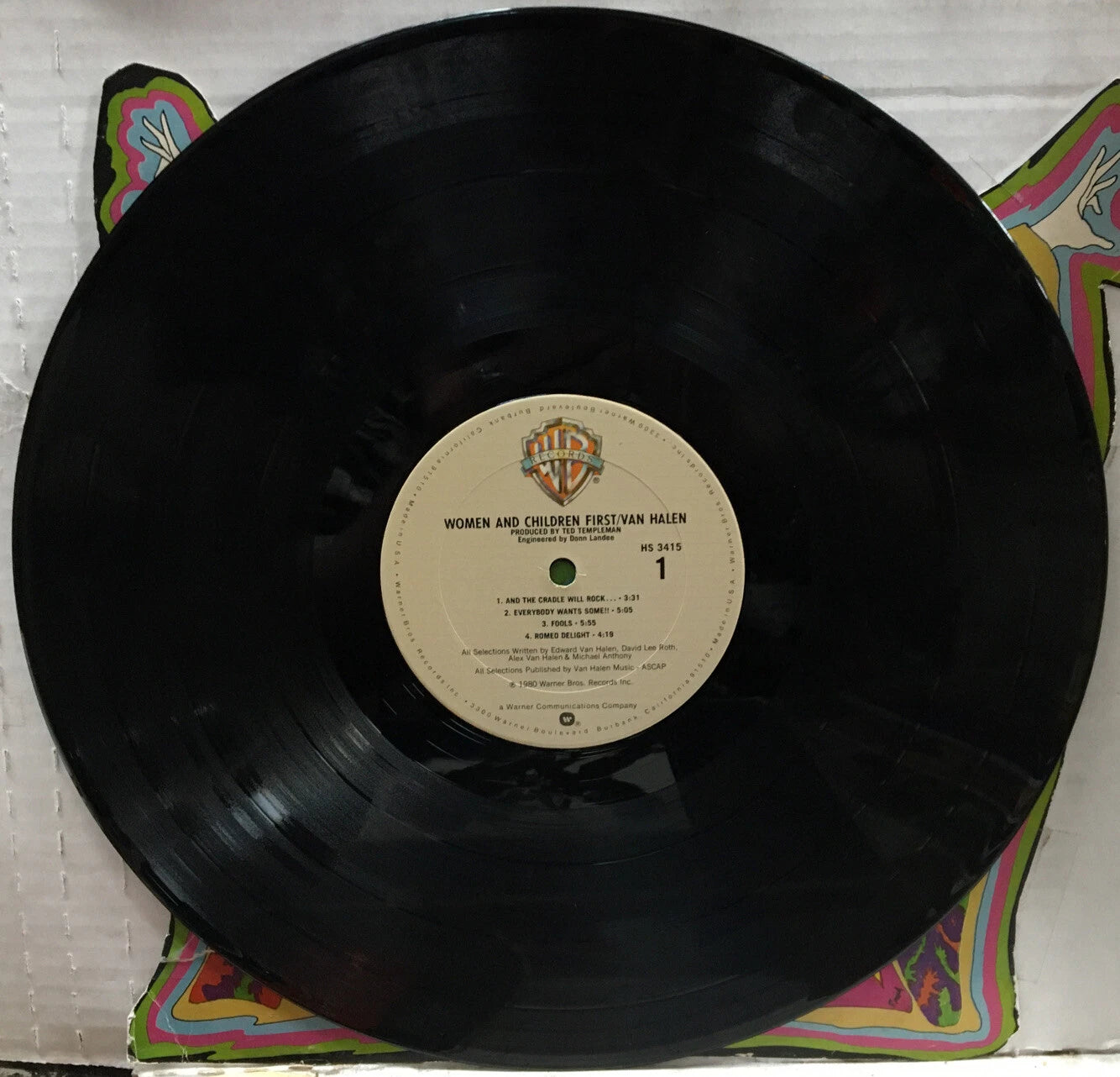 Van Halen Woman And Children First Club Record HS3415