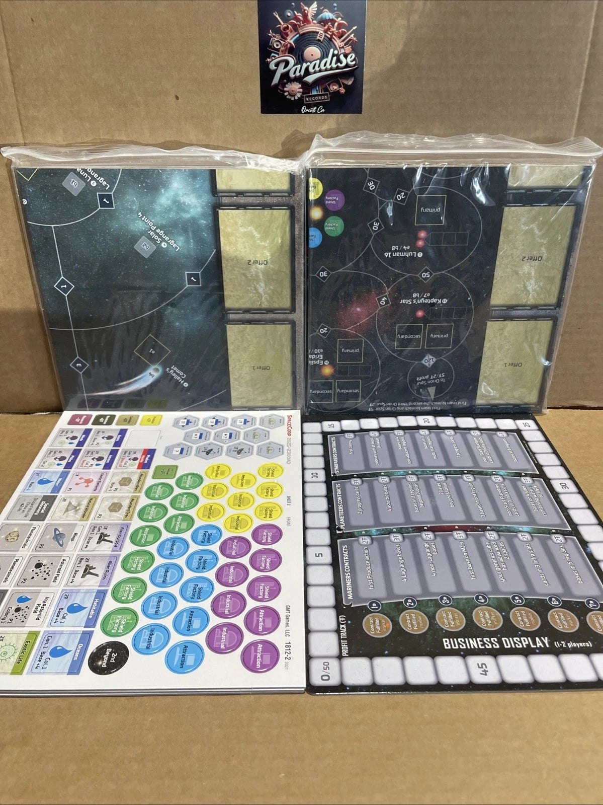GMT Games SpaceCorp 2025-2300AD 2nd Printing + SpaceCorp Ventures Expansion