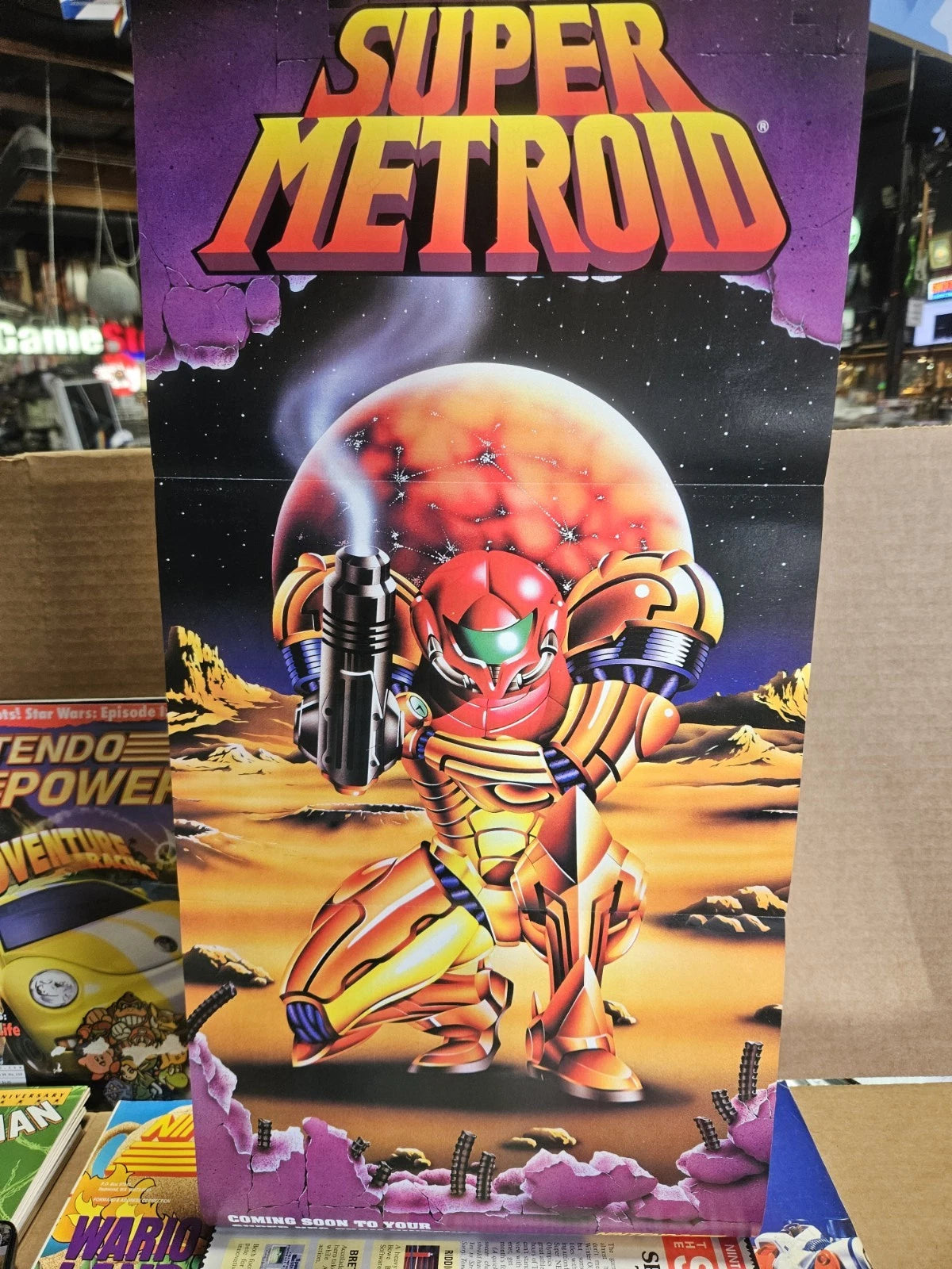 Vintage Nintendo Power Vol 57 1994 Bugs Bunny Cover Metroid Poster + 4 Magazines