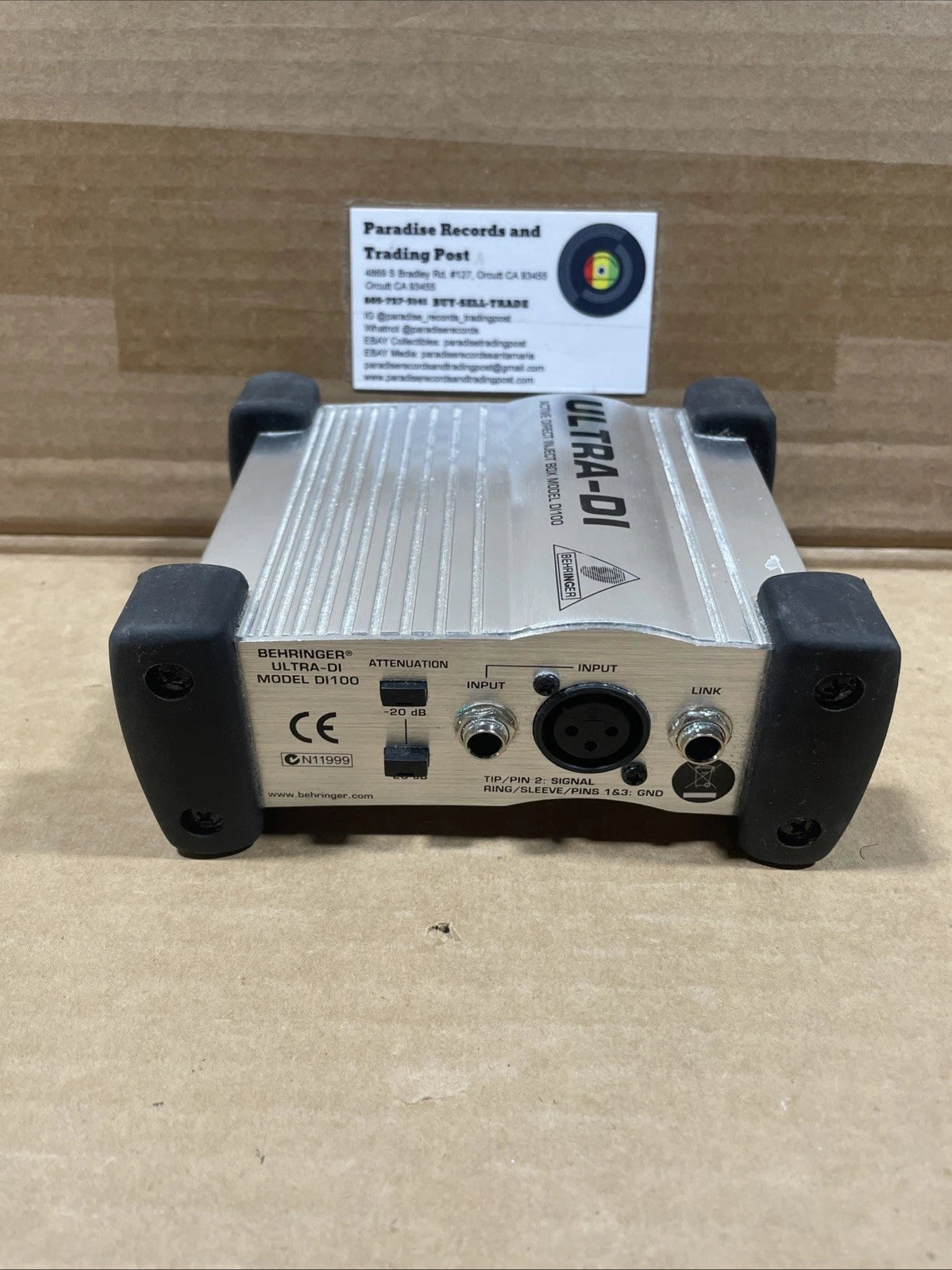 BEHRINGER DI100 ULTRA-DI ACTIVE DIRECT PRE-OWNED