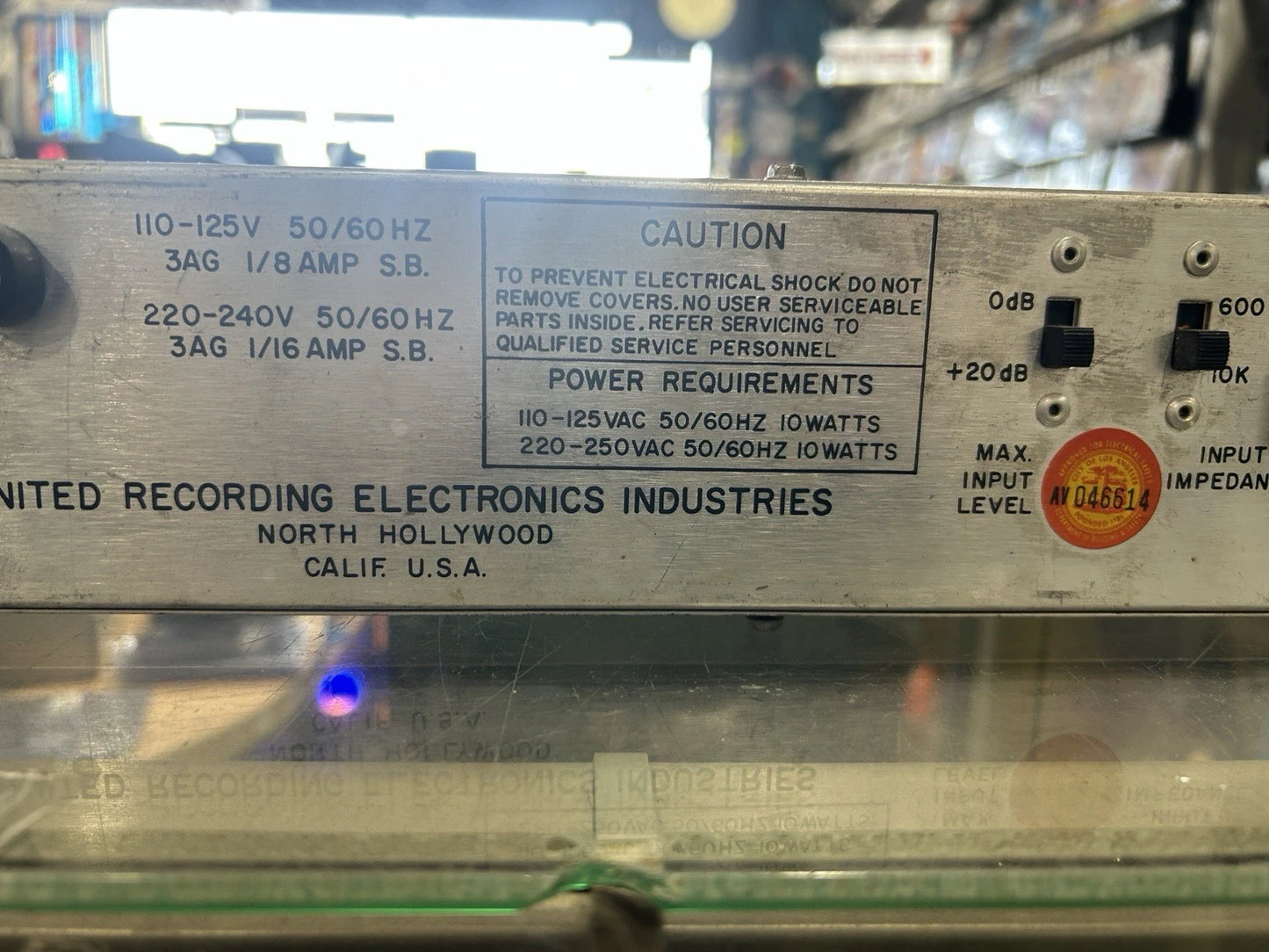 Urei 527-A 527A Graphic Equalizer Vintage Rack As is