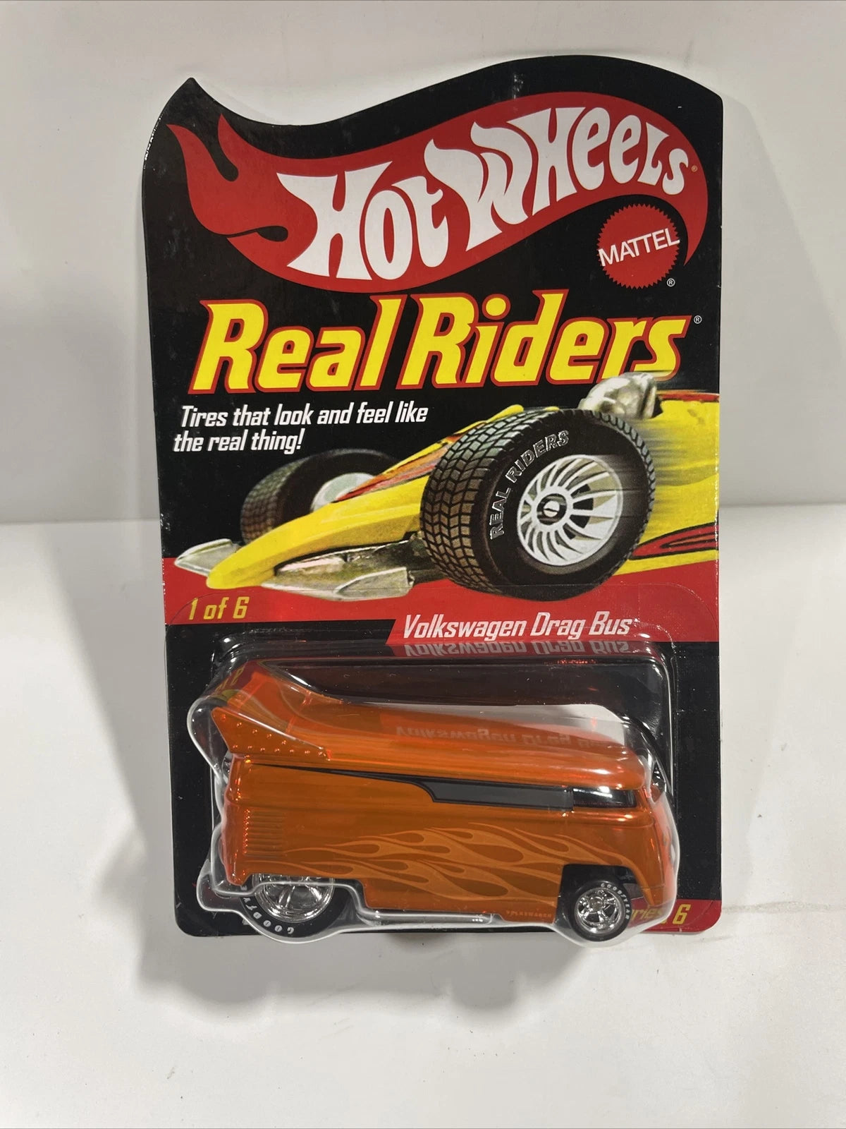 HOT WHEELS VW DRAG BUS RLC 09596/11000 Real Riders Orange Brand New SEALED