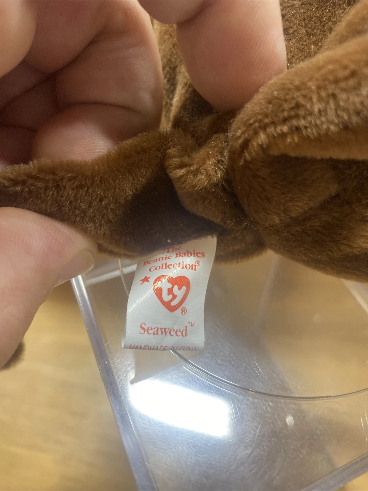 PERFECT CONDITION TY Seaweed Beanie Baby W/ PVC Pellets. Tag *ERRORS* 1995