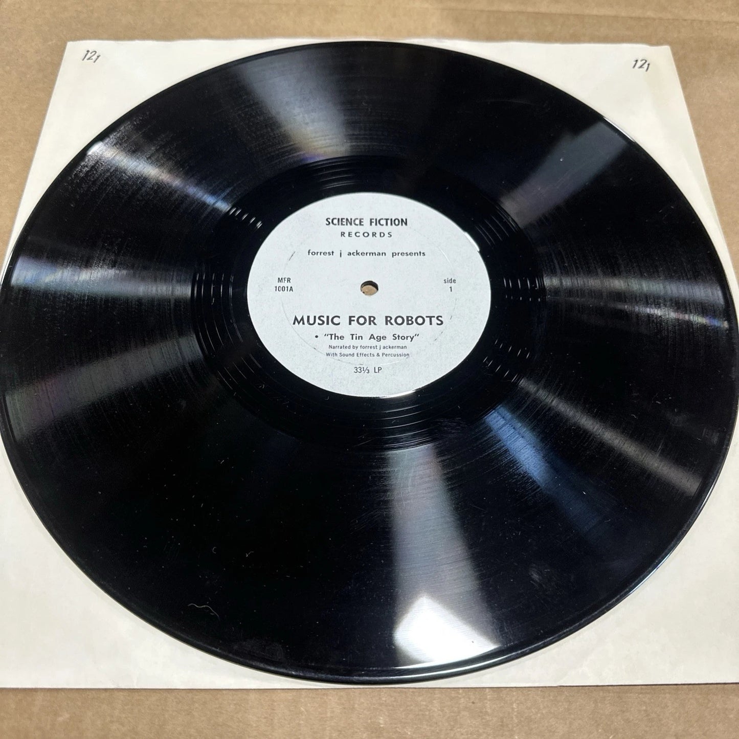 Rare 1987 Music For Robots Forest J Ackerman The Tin Age Story 12" LP
