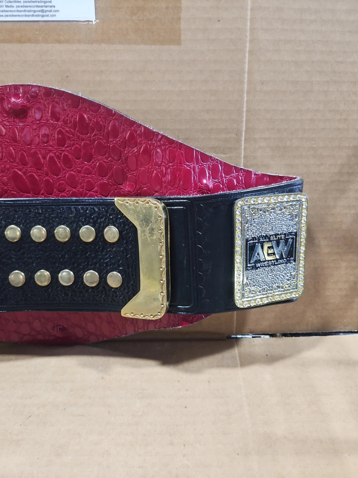 AEW TNT CHAMPIONSHIP BLACK REPLICA TITLE BELT RARE