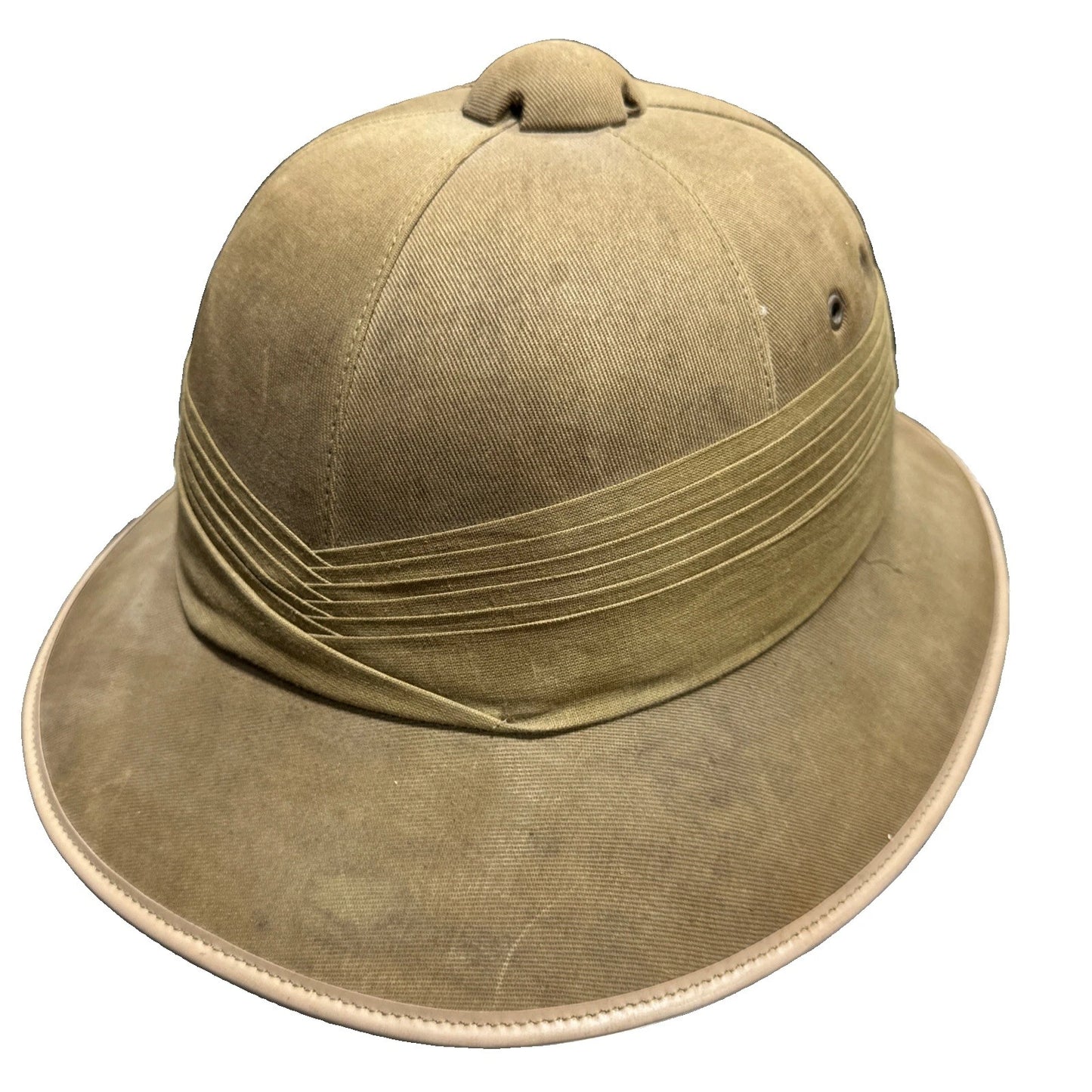 VTG 30s Abercrombie & Fitch His Majesty Safari Khaki Pith Helmet Made In England