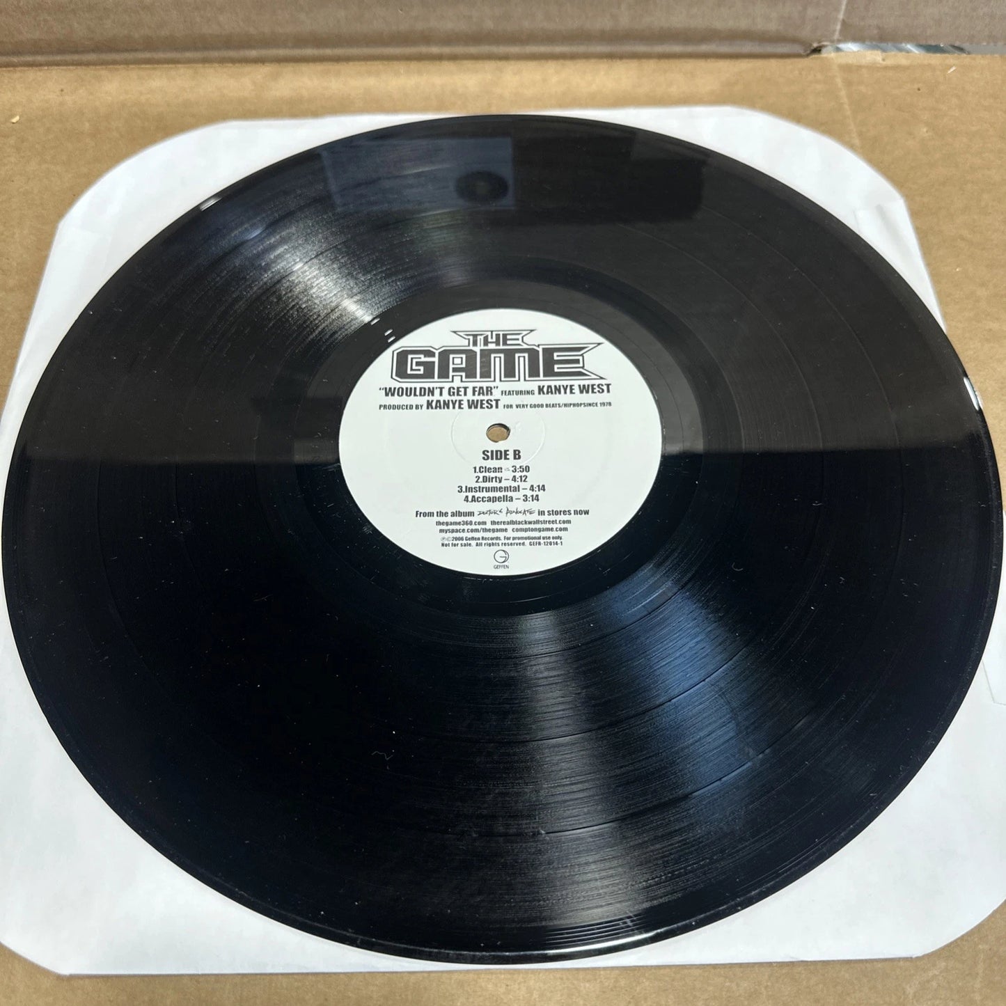 The Game Ft Kanye West- Wouldn't Get Far 12'' vg++