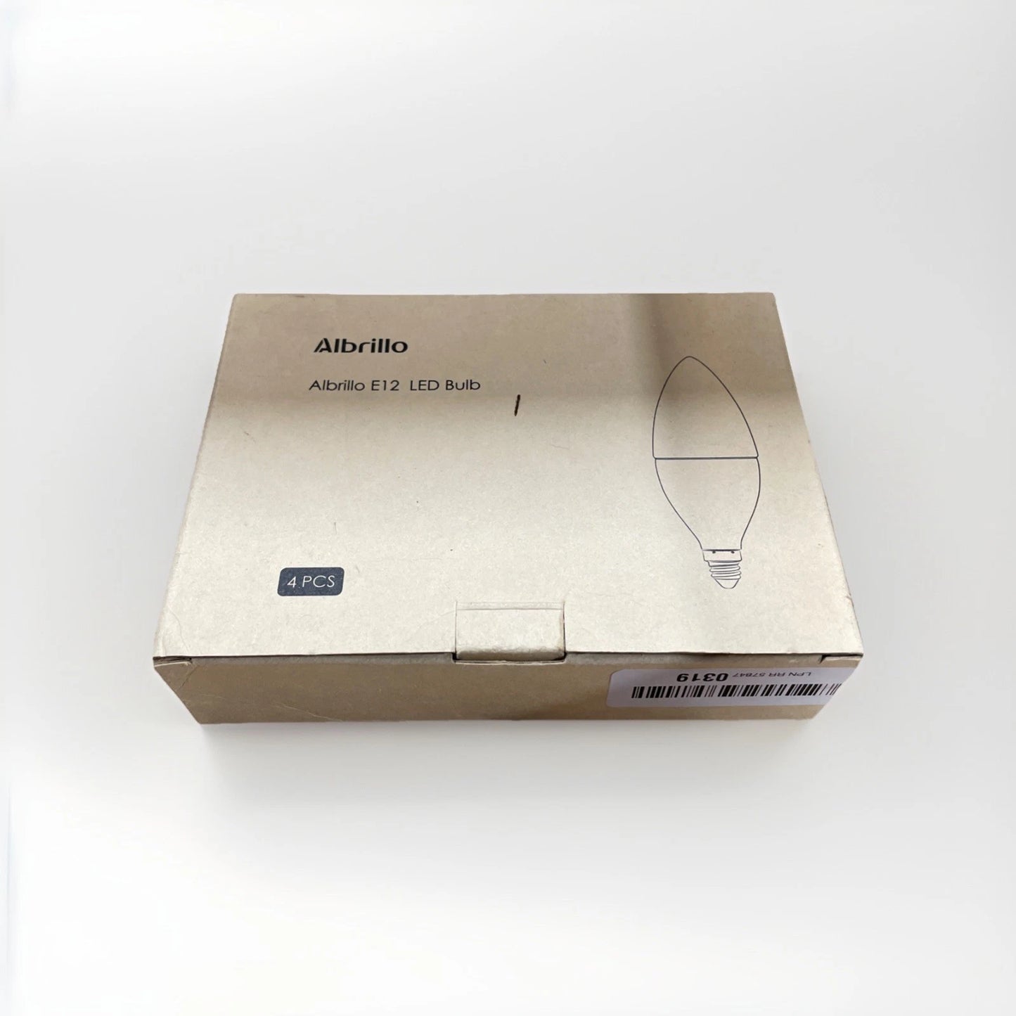 Albrillo E12 Bulb 4 Pcs Candelabra LED Bulbs, Model ￼LL-LB7