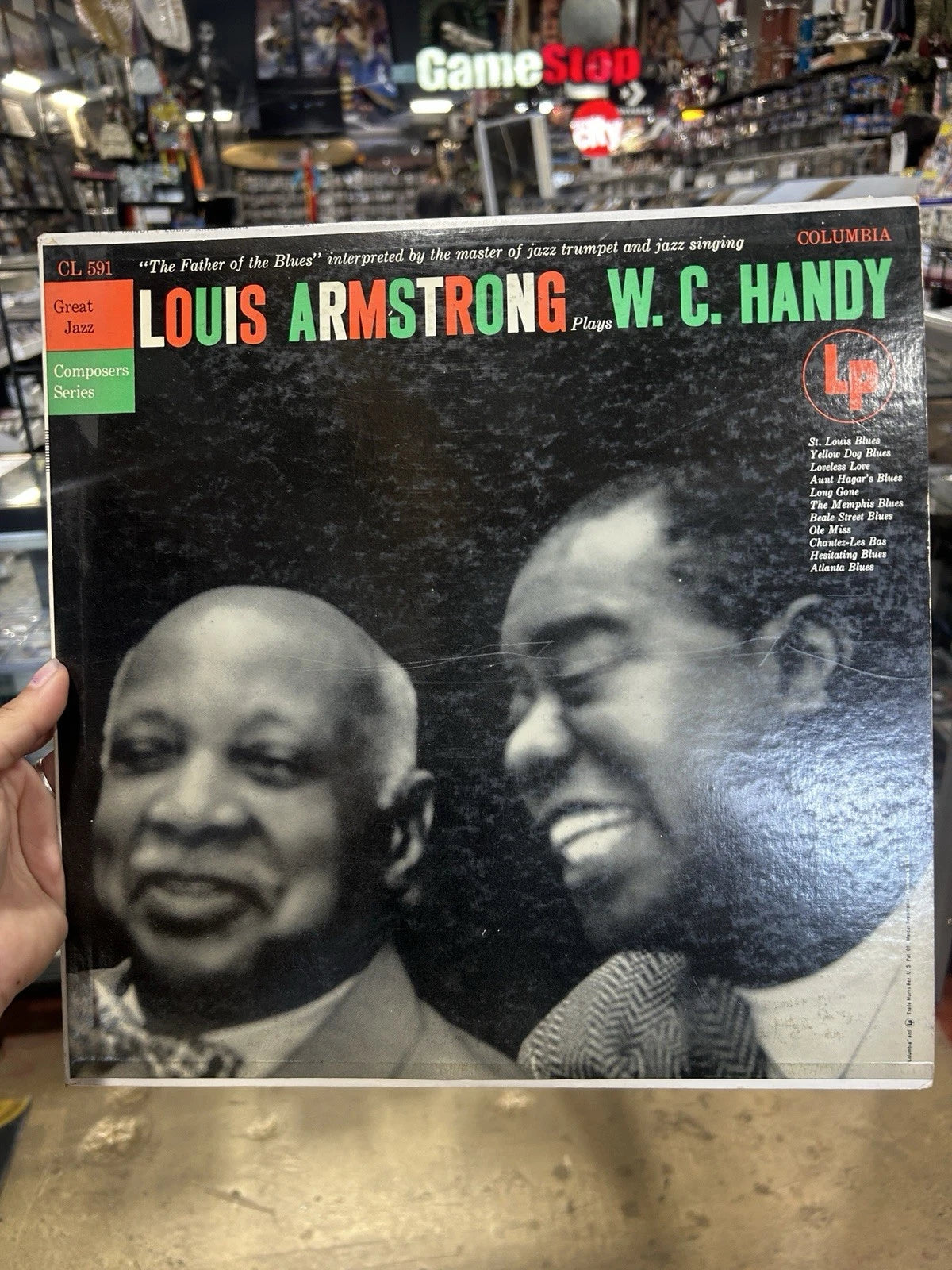 Louis Armstrong Plays W.C.Handy-Columbia CL591-6-Eye Red Label -PlayTested EX