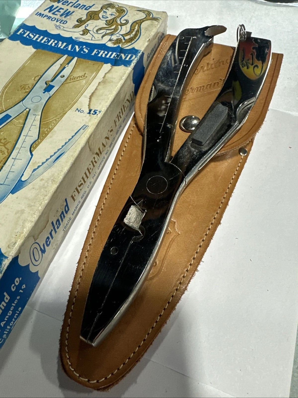 Overland Fishermans Friend No. 151 17-IN-ONE COMBINATION TOOL W/ SHEATH & BOX