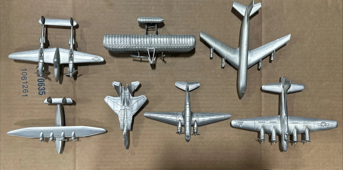 Danbury Mint Diecast Pewter Plane Airplane Lot 1:157 Scale Rare Vintage READ