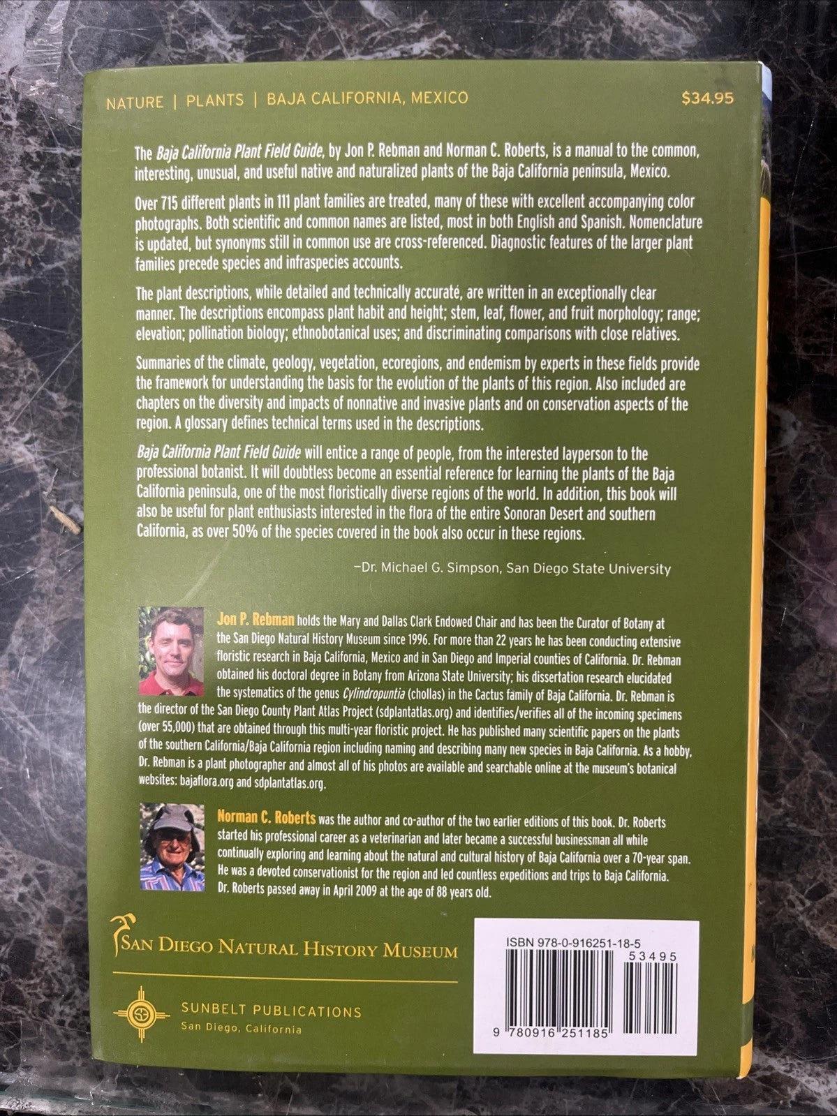 Baja California Plant Field Guide. SIGNED