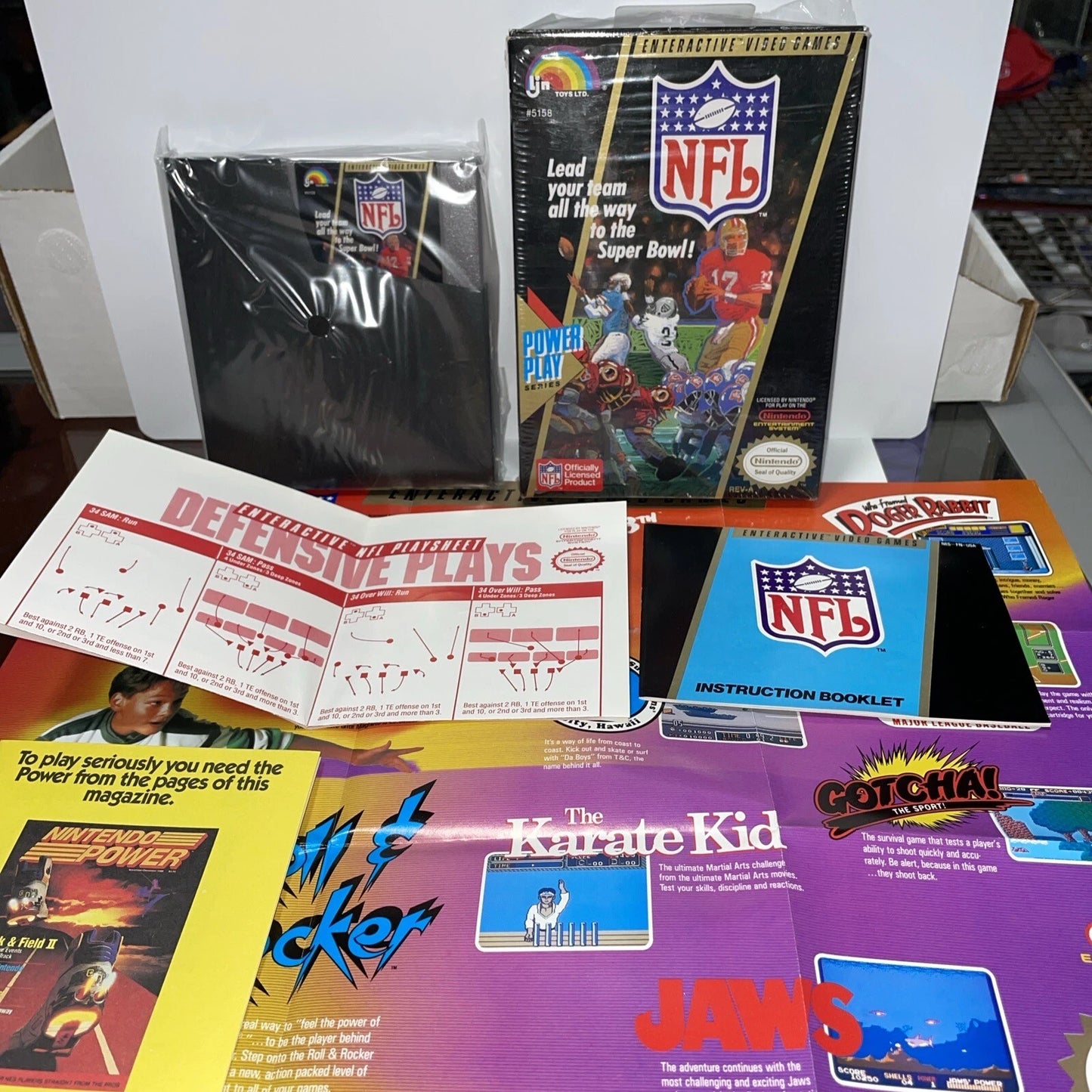 NFL Football (Nintendo Entertainment System, 1989) NES CIB MINT RARE VINTAGE