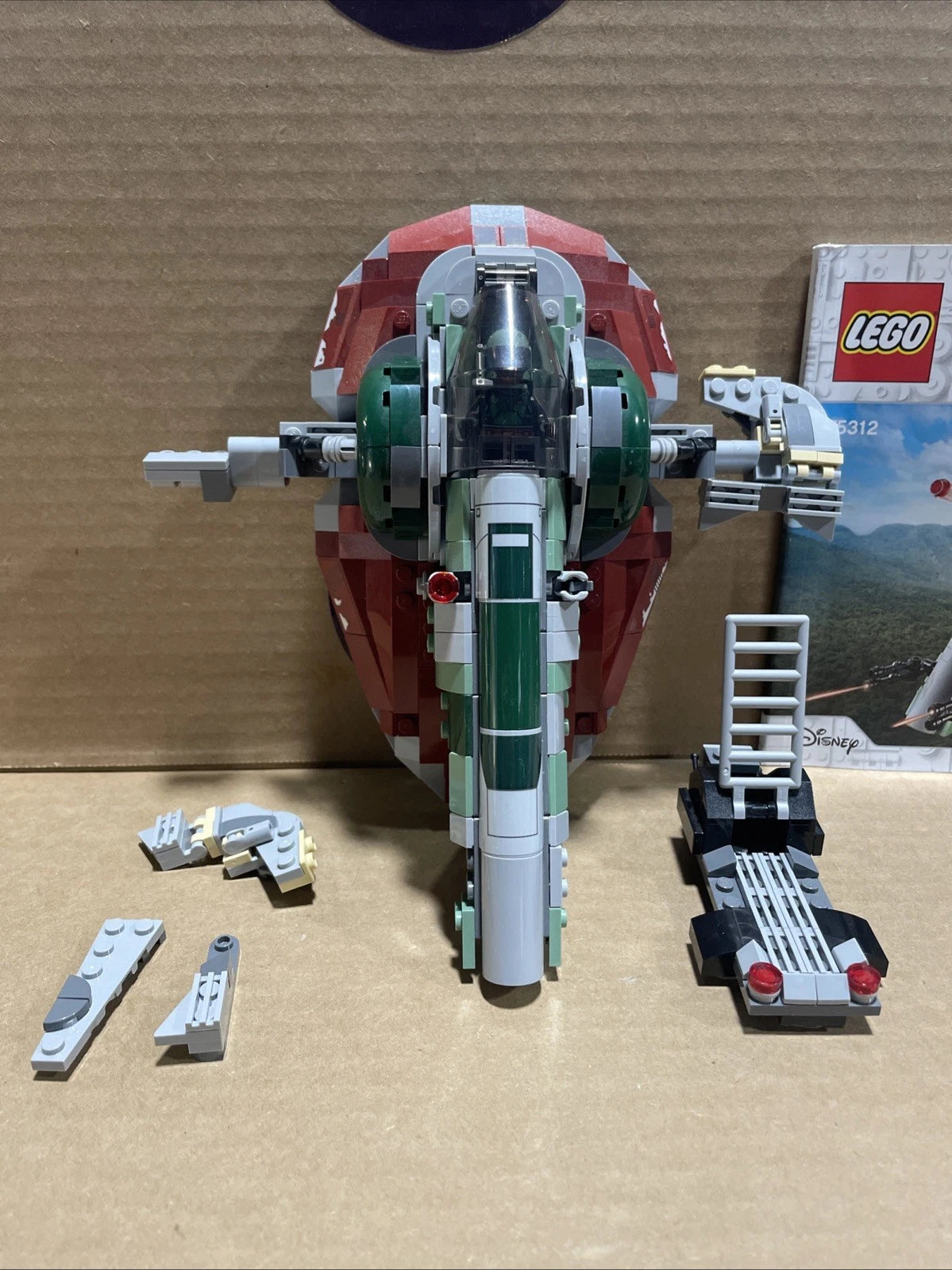 LEGO 75312 Star Wars Boba Fett's Starship The Mandalorian No Box Complete