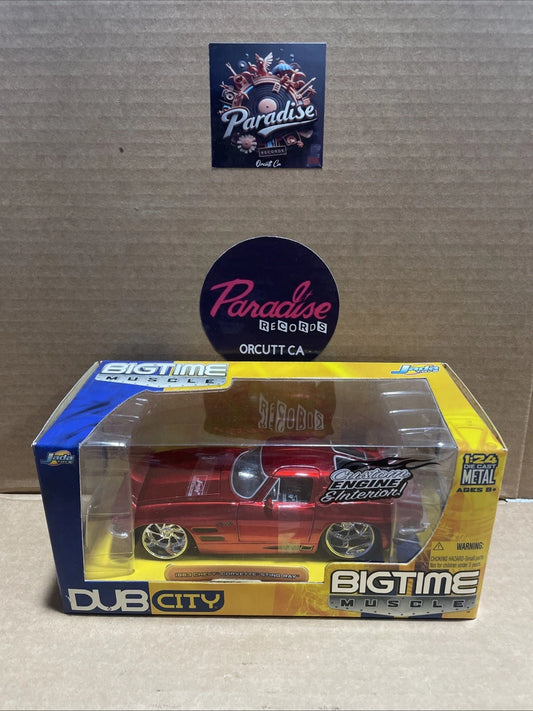 1963 Chevy Corvette Sting Ray Jada Bigtime Muscle NIB Die Cast Metal 1/24 Red