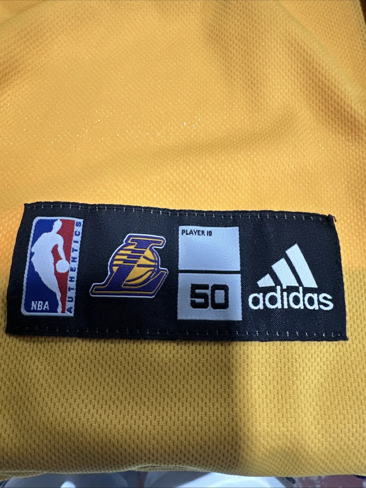 Adidas 60th Anniversary Odom #7 Los Angeles Lakers NBA Jersey Men’s 50