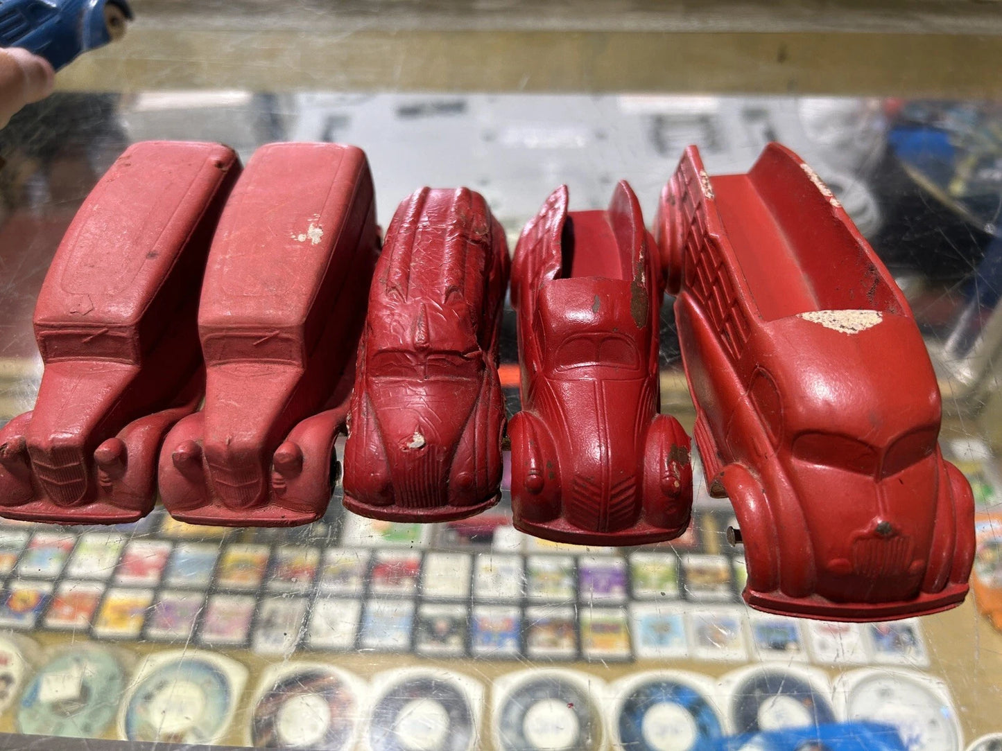 Rare Vintage Rubber Cars 1930s Lot of 9