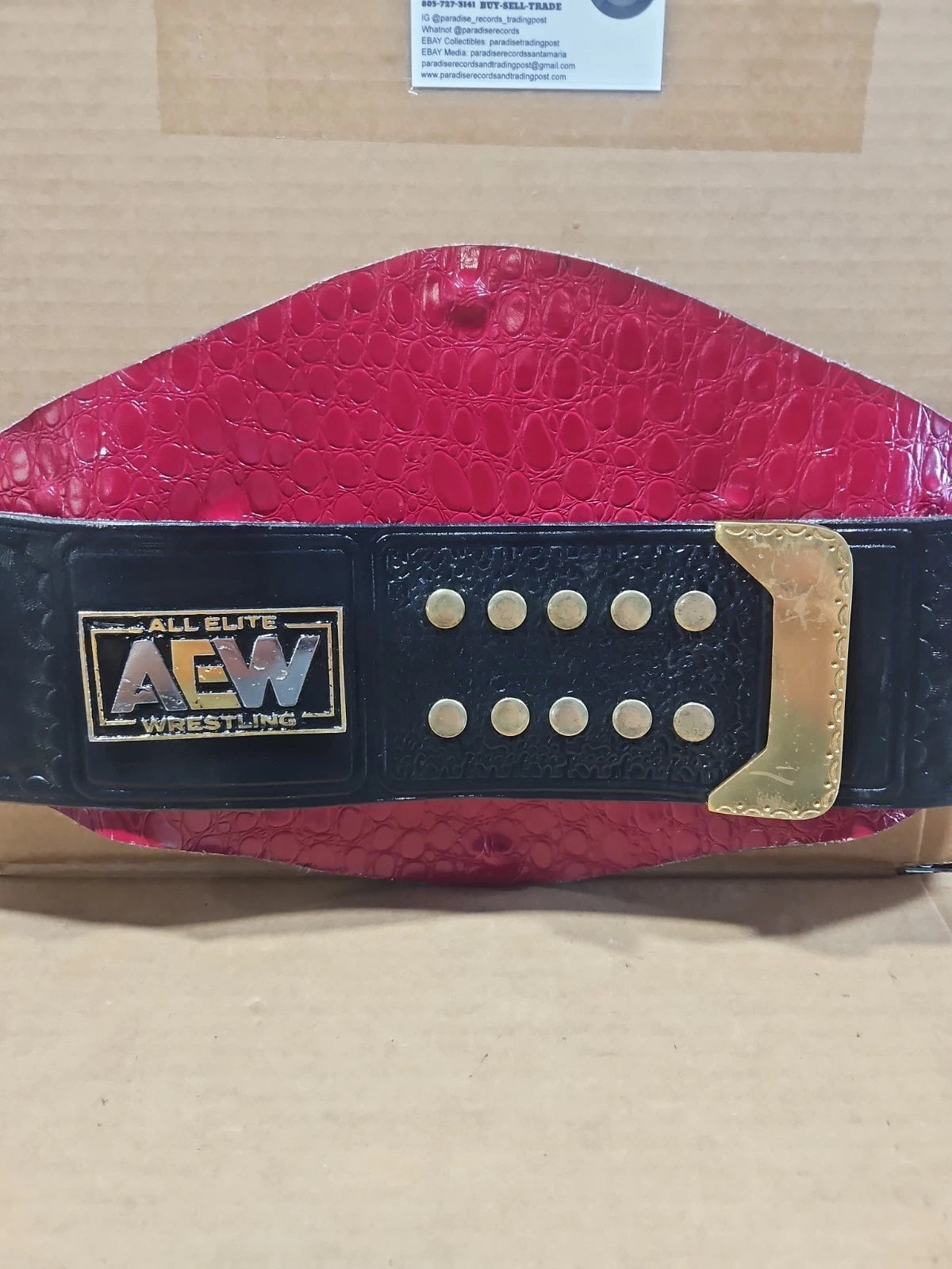 AEW TNT CHAMPIONSHIP BLACK REPLICA TITLE BELT RARE