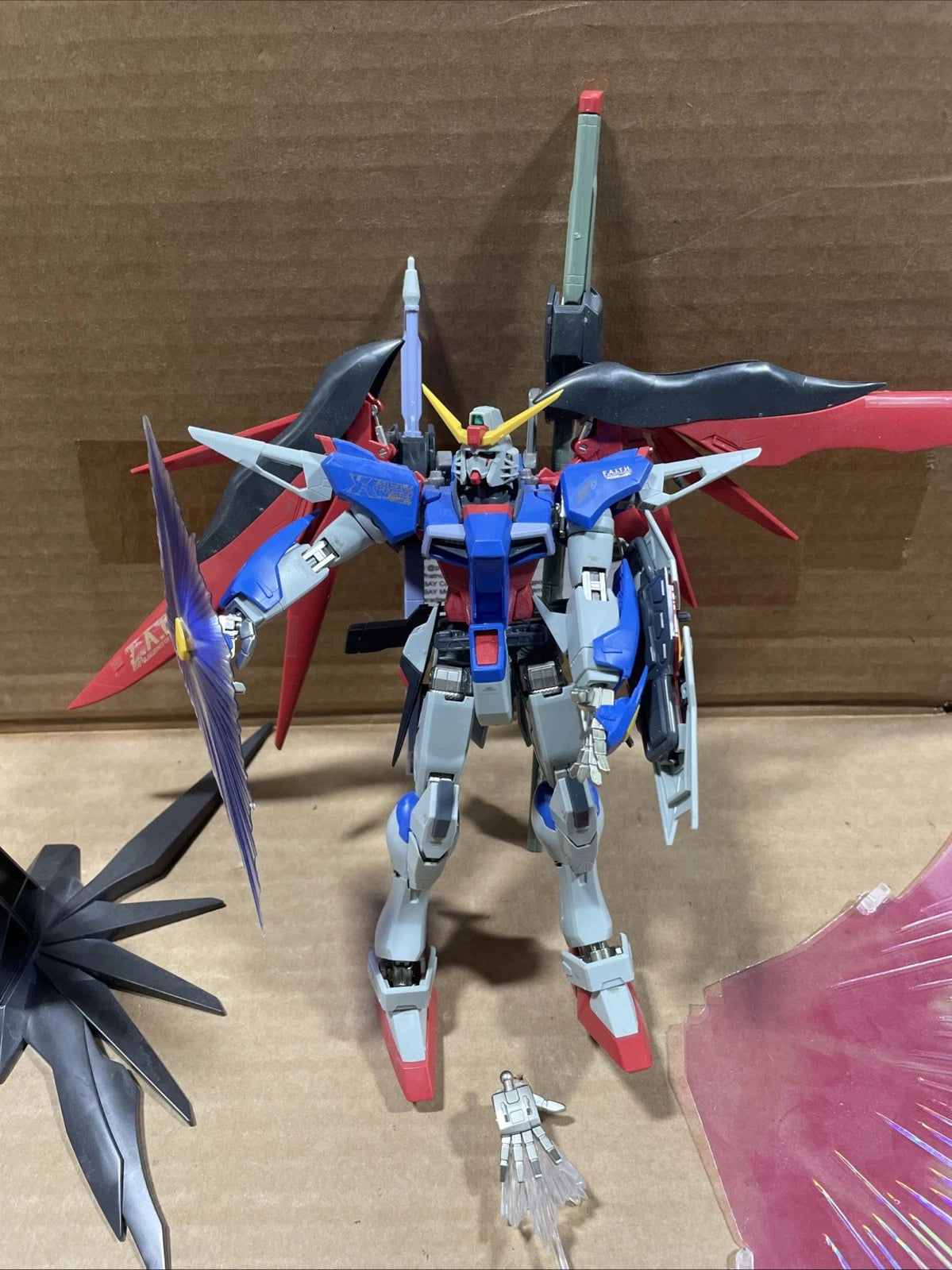 Bandai ZGMF-X42S Destiny Gundam MG 1/100 Scale Kit Pre-Built Incomplete