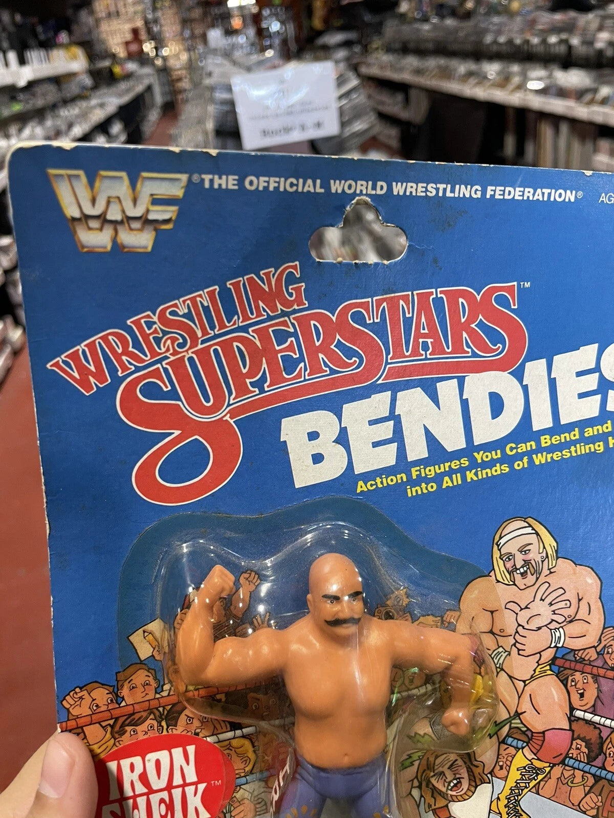 THE IRON SHEIK - WWF WRESTLING SUPERSTARS - VINTAGE 1985 LJN FIGURE - WWE